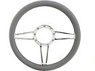 12591a 1400-3 Impy Classic Billet W Light Gray Leather Grip