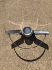 18265 Classic Chevy Impala Steering Wheel Center Trim Horn Ring Chrome