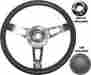 197-007 Stripeclassics Reproduction Mopar Tuff Steering Wheel With Cap And Functioning Switch Blemished