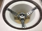 2153a31-65  Ksr Reproductions Mustang Pony Woodgrain Steering Wheel With Center