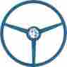 260-bl70 Pg Classic Mopar 1970 A B C-body Pebble Grain Steering Wheel Blue