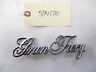 3811505 Mopar Plymouth Gran Fury Script Emblem Badge Oem