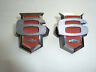 3827151 Chevrolet Pair Of Chevy Ii Nova Cylinder Fender Emblem Red