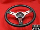 62-76 14 Vinyl Steering Wheel-red Stitching