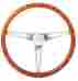 7004h-a06-3p Forever Sharp 15 Mahogany Deep Dish Steering Wheel 1948 1959 Chevy Pick Up Truck Kit