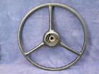 72-634 Sheller Black Steering Wheel Dual Key Slots Set Screw Center