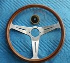 74-86 Nardi Jaguar Xj Xj6 Vanden Plas Wood Steering Wheel W Horn Button 1986