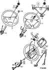 8990970 Saab Original Horn Button