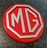 Ahh8682 Mgb Mg Midget Steering Wheel Red Center Emblem Collectors Lmtd