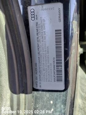 Audi 235.au1u17 Steering Wheel 2017 A6