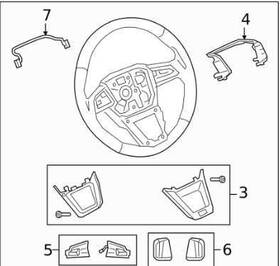 83a419091ahmjm Audi 20 Q3 Steering Wheel Oem