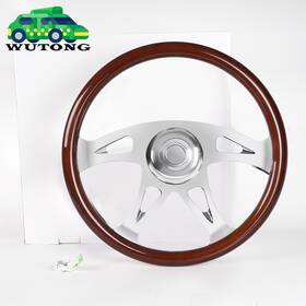 Stw1162 Bartoo 18 Inch Truck Steering Wheel Chrome 4 Spokes For Freightliner/kenworth/peterbilt