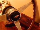 Bentley Turbo Wood Steering Wheel Engraved Rivets Spokes New Ndbtriv