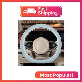 A2306-wbs-d-bl Binsheo 14 Inch D Shaped Steering Wheel Cover For Prius Civic Nappa Microfiber