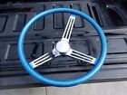 Blue15 Mooneyes California Metal Steering