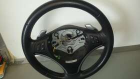 61319123286 Bmw 1 Oem 3 Used 369 E90 Multi Function Amg Paddle Leather Steering