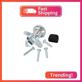 Celliparts Rp-70100 Universal Steering Wheel Ball Handle Knob Silvery Chrome Wit