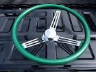 Green15 Mooneyes California Metal Steering