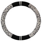 Ldjdbw350bw Ledaut Steering Wheel Cover Black Warm Winter Leopard 608651271215