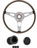 Me1860 Oer Wood Grain Rim Blow Steering Wheel Kit Challenger Barracuda