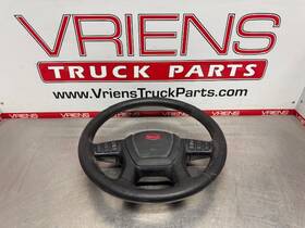 J91-6002-210 Peterbilt Wheel-steering Leather Multfunc Amber Bk