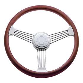 Upi-88110 Peterbilt 98-05 - Kenworth 01-02 Stainless 18 Inch Banjo Steering Wheel With Hub Upi-88110 Peterbilt 98-05 - Kenworth 01-02 Stainless 18 Inch Banjo Steering Wheel With Hub