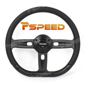 Hsz8984a1ebus-1 Pspeed D-shape 350mm Matt Black Steering Wheel With Microfiber Leather For Car Truck