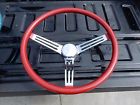 Red15 Mooneyes California Metal Steering