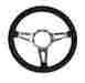 S1ms-3600-bk Scott Drake Corso Feroce 15 Black Leather And Aluminum Steering Wheel