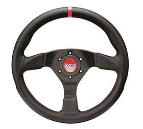 Sparco 015r383plunrs Fits Steering Wheel R383 Champion Black Leather / Red Stiching