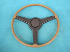 Standard-style Original Mopar 1970-71 E-bodies Challenger Cuda Woodgrain Steering Wheel W Blk Pad Cap No Cracks