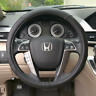 Sw-761-bk-m Eb3 Bdk Double Stitched Durable Pu Leather Black Steering Wheel Cover