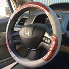 Swc-1009-gr Part Uaa Burl Wood Trim Gray Pu Leather Steering Wheel