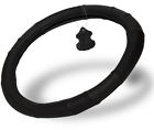 Swgl-21-bk Oxgord Genuine Leather Steering Wheel Cover For Auto 840345104403
