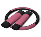 Swpu-s2-pk Oxgord Faux Leather Steering Wheel Cover For Car 819918016429