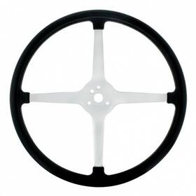 United Pacific 110124 Steering Wheel 15 Inch Chrome Plated 3 Bolt Track Style