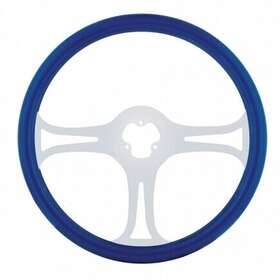 88246 United Pacific Steering Wheel 18 Inch / 457.20mm Diameter Flat Depth Chrome Color