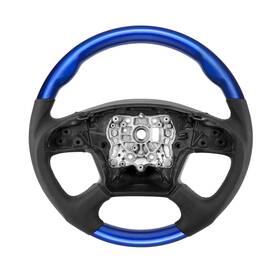 United Pacific 88407 Yourgrip Leather Steering Wheel For 2018-2026 Freightliner Cascadia -indigo Blue