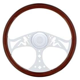88141 United Pacific Chrome 18 Inch Lady Steering Wheel - Pb 1998-2005 / Kw 2001-2002