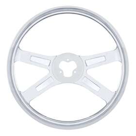 Upi-88210 United Pacific Industries Universal Stainless 18 Inch Steering Wheel 4 Spoke - Hub And Horn Sold Separately