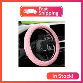 Yhongjt As-016 Soft Velvet Steering Wheel Cover Cute Hands Warm Fuzzy Universal 15 Inc