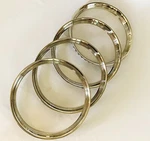 16" Original Style Early Ford Wheel Trim Rings/ Beauty Ribbed- X4- Pol S/s. Fixed Price $124.95.