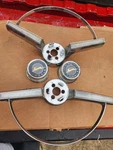 ( 2 ) 1965 1966 Chevrolet Impala Steering Wheel Horn 9741874 Chevy. Fixed Price $60.00.