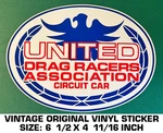 United Drag Racers Association Circuit Car -vintage Original Vinyl Decal Sticker. Fixed Price $10.94.
