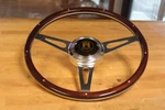Vw Type 1 Bug & Karmann Ghia Classic 380MM Black Cherry Steering Wheel Complete. Fixed Price $480.00.