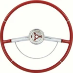 1964 Impala Wheel With Horn Ring Red. Fixed Price $338.71.