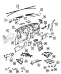 Genuine Mopar Steering Column Bracket Upper 55197264AE. Fixed Price $12.33.