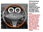 09-12 Mercedes R230 SL550 SL600 Steering Wheel W/paddleshifters Black+walnut Oem. Fixed Price $435.00.