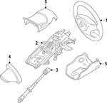 Genuine Ford Steering Wheel AG1Z-3600-DB. Fixed Price $553.56.