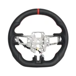 Full Leather Flat Sport Steering Wheel Fit Ford Mustang Gt 2015-2017. Fixed Price $239.00.
